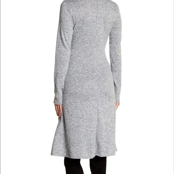 go COUTURE tie front, grey heather dress. Size S - Picture 2 of 4